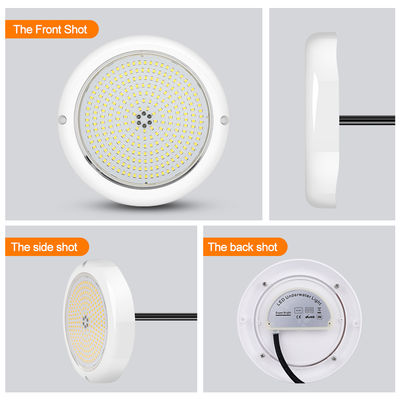 Kleurveranderend zwembadverlichting ABS PC RGB Emtting 12V Input Warm White Surface Mounted