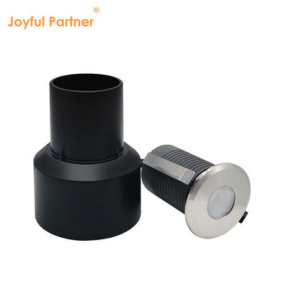 LED ondergrondse lampen roestvrij staal 1W 2W AC/DC 2700K-6000K DIA38MM Met bevroren glas