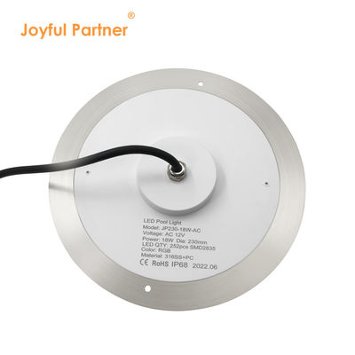 LED Pool Light Ultra Slim Hars Filled DIA230mm AC/DC 12v PC Transparante hoes Ondersteuning Aanpassing