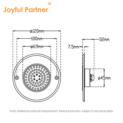 RGB Ultra Slim IP68 zwembadverlichting LED SS316 behuizing geïntegreerd type SMD2835 6W