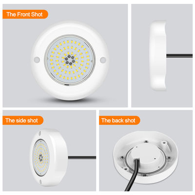 AC 12V onderwater IP68 RGB Switch Control PC 15W Hars gevulde oppervlakte gemonteerd LED zwembad licht