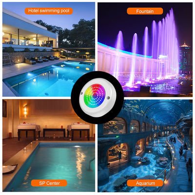 AC 12V onderwater IP68 RGB Switch Control PC 15W Hars gevulde oppervlakte gemonteerd LED zwembad licht
