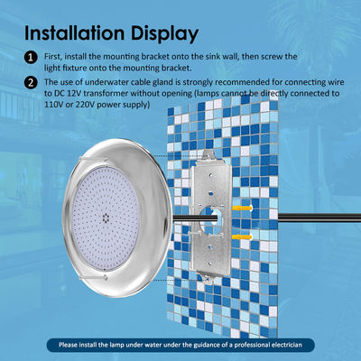 Joyful Pool Lights 12v AC Upgrade SMD Chip RGB Kleur IP68 All One Set Design Voor Beton zwembad