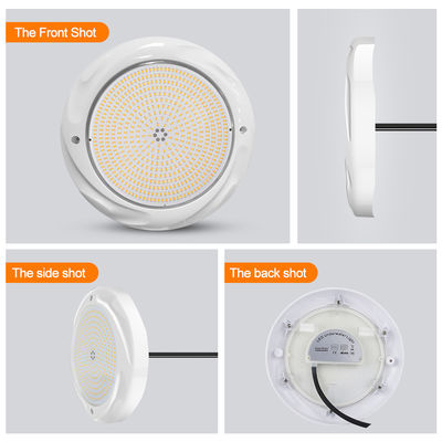 LED zwembad licht Onderwaterlamp DIA230*35mm ABS Materiaal IP68 42W Op het oppervlak gemonteerd