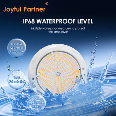 LED zwembad licht Onderwaterlamp DIA230*35mm ABS Materiaal IP68 42W Op het oppervlak gemonteerd