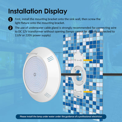 25W Onderwater Hoogwaardig Hars Gevuld 12V IP68 Warm White 35W Zwembadverlichting voor zwembad