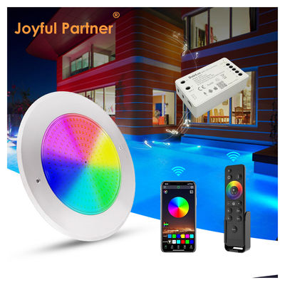 Waterdicht PAR56 LED zwembad licht 316 SS ABS behuizing Ultra Thin 7.5mm Hars gevulde muur gemonteerd 230MM 18W 25W DC AC12V