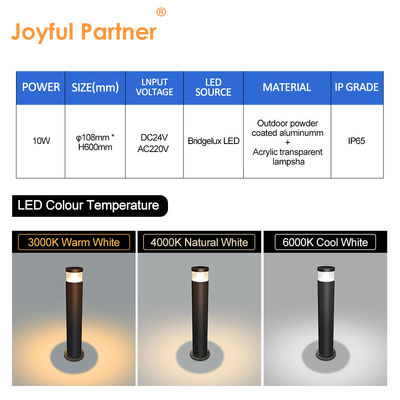 IP65 Waterdichte LED-paalverlichting Gazon Aluminium Buiten Decoratie Erf Pad Villa Tuin Verlichting
