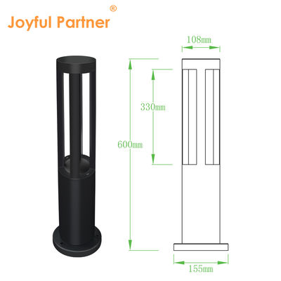 Warm verkoop IP65 waterdicht villa landschapskolomlamp 10W Gietgegooid aluminium 220v met 360 graden verlichting voor paden
