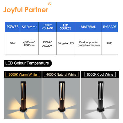 Warm verkoop IP65 waterdicht villa landschapskolomlamp 10W Gietgegooid aluminium 220v met 360 graden verlichting voor paden
