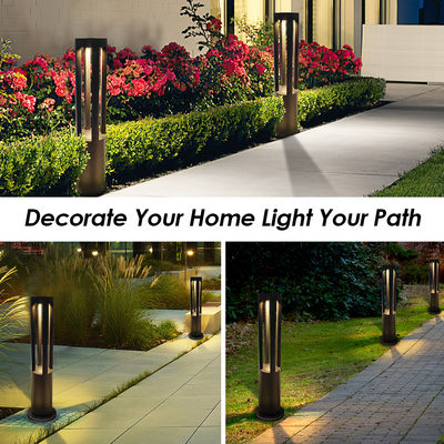 Bollard Landschapsgrasverlichting 10W LED 600mm 800mm Aluminium Extrusie 220V/24V Voor tuinkunst