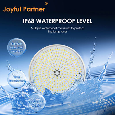 Met epoxyhars gevuld LED zwembadlicht paneel Warm Wit PAR56 Vervangingslamp ø178*25mm