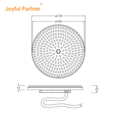 AC12V Ultrathin LED Panel Zwemlicht 6W 10W 18W 25W 35W Gemakkelijk te vervangen Verstelbare warmteafvoer