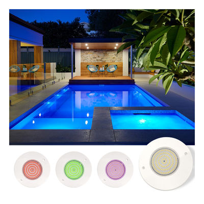 Hars gevuld zwembad lichtreflector 160mm DC12V 10W Volledig kunststof SMD2835 108pcs RGBW Kleur Constante spanning
