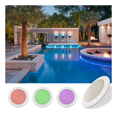 IP68 Waterdichte Lamp 35W Ultra Slim H7.5mm Buitenverlichting ABS Materiaal DC 12V Wandgemonteerde Zwembadverlichting