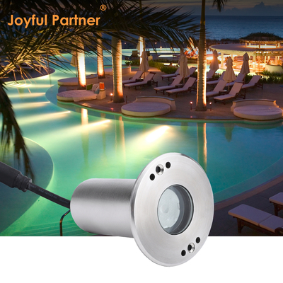 LED Mini Waterdichte Inbouwmarker 1W 12V DC 8° Smalle Lichtbundel IP68 Buitenlandschapsverlichting