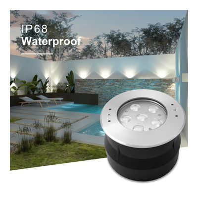 LED onderwaterlicht 24V 6W 12W roestvrij staal 316 met koel wit met plastic montage mouw voor zwembad