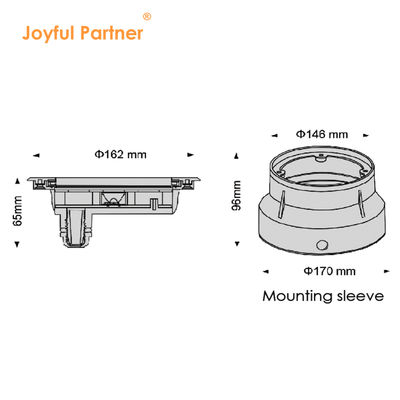 Buitenzwembadlamp DC24V 12W RGB Duidelijk Glas 316 Roestvrij staal IP68 voor onderhoudsprojecten