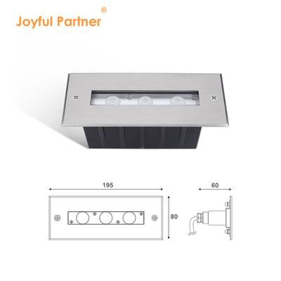 SS316L Onderwaterlicht Lijnlicht Poollicht Warm wit LED Ondergrondse lamp