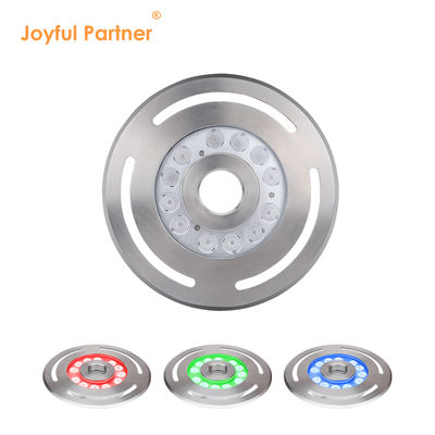 Buiten IP68 DMX RGB 24V Onderwater 9X3w LED Onderwater fontein Dansend licht roestvrij staal 316L Met diameter 285mm