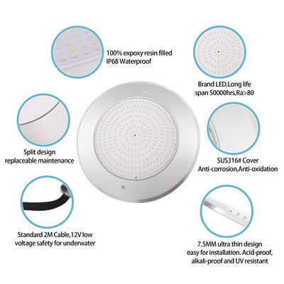 Onderwater RGB led zwembadlamp 6W 12W 18W 25W 35W IP68 SMD LED 316