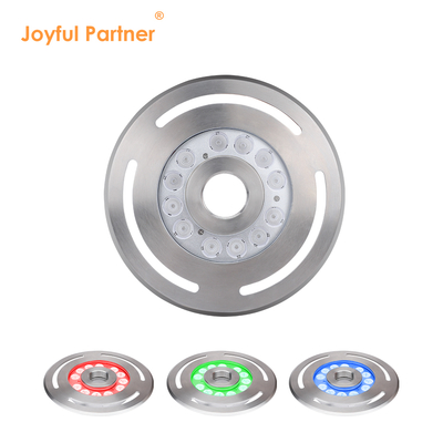 Onderwater LED Fontein Licht IP68 12W 24W 36W Warm Wit Blauw RGB Roestvrij Staal 316L Met Diameter 285mm