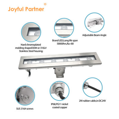 Underwater Light Linear 6W 12W 18W DC 24V 30 Degree 3000K LED With  Strict Quality Control