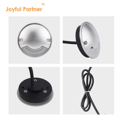 Water Proof Side Step Light DC24V 3W DIA70MM Recessed Warm White One Two Four Side View