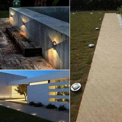 LED hoek trappenlamp puur aluminium 6063 behuizing 10W OSRAM SMD 316 roestvrij staal