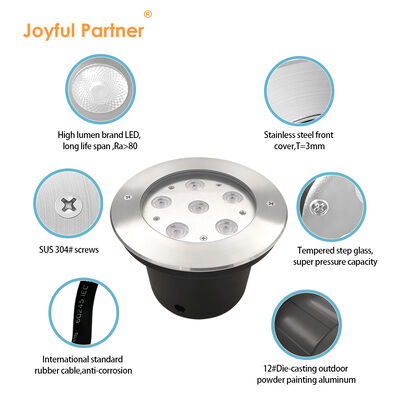 24VDC Buitenland licht waterdicht 6W 12W DIA160MM roestvrijstalen lichaam voor project