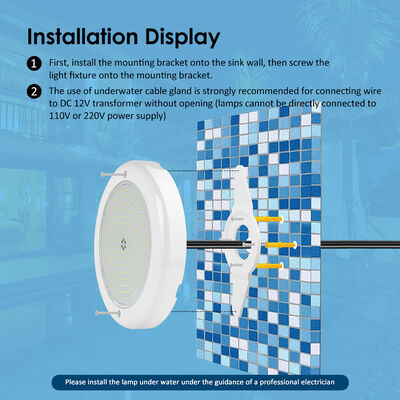 42W 12VAC onderwater zwembad LED-lampen IP68 wandgemonteerd RGB LED zwembad licht