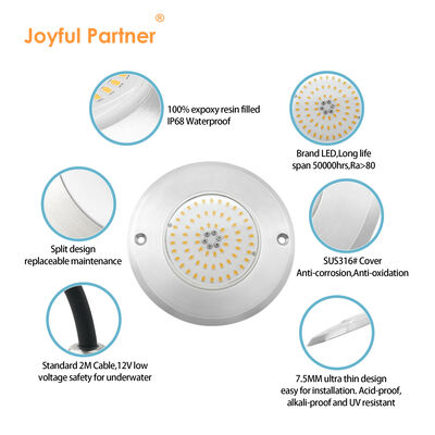 Zwem zwembad led lichten 316 roestvrij staal PAR56 volhars gevulde IP68