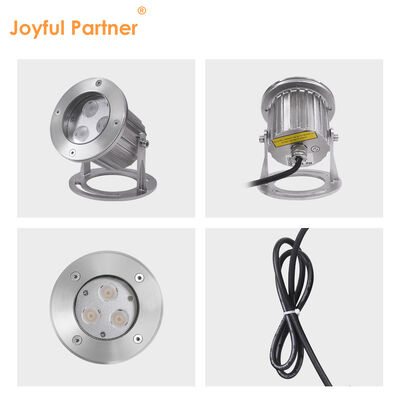 Onderwater LED-lampen 3x3W RGB 3in1 roestvrij staal 316SS IP68 12V-24V laagspanningslicht voor landschapstoepassingen