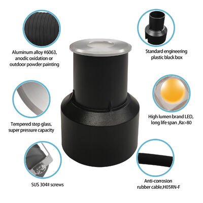 LED Ondergrondse Lampen 3W AC100-240V CREE LED Roestvrij Staal 316 Cover CE RoHS Fabriek OEM