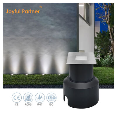 LED Ondergrondse Lampen 3W Vierkante Vorm 304 of 316 Roestvrij Staal 45*45MM Frame Aluminium Gegoten Behuizing