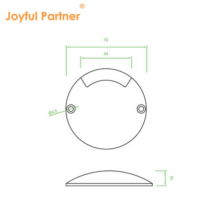 Zijaanzicht LED-staplicht IP67 1W 2W aluminium Materiaal Lichaam Eénrichtingsverkeer DC24V Warm wit
