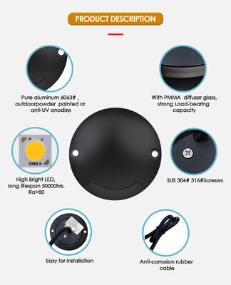 Zijaanzicht LED-staplicht IP67 1W 2W aluminium Materiaal Lichaam Eénrichtingsverkeer DC24V Warm wit