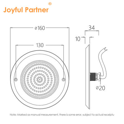 RGB-bediening meerkleurige zwembadlampen met afstandsbediening voor zwembad SS316L+ABS DC12V