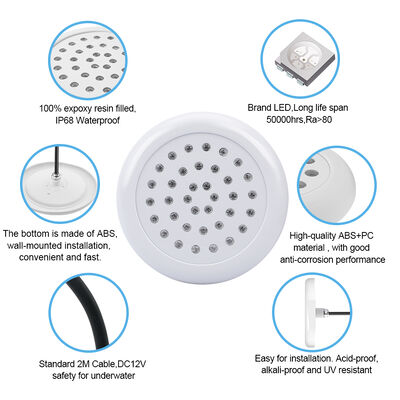 RGB zwembad licht ultra dun hars gevuld SMD5050 DC12V waterdicht afstandsbediening Anti zout water