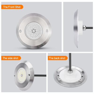 Led Zwembadverlichting DC12V 42W 10MM Dikte Geïntegreerde SMD 2835 RGB Kleurverandering Hars Gevuld Met Roestvrij Staal Materiaal