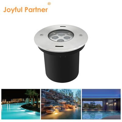 Onderwater LED-verlichtingsarmature ingedrukt gemonteerd 4 * 2.5W RGB3in1 DMX 24 Volt IP68 roestvrij staal materiaal lichaam