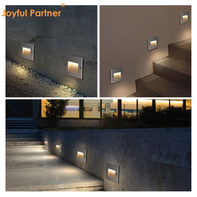 Ingebouwde LED wandlamp 160*160MM Osram SMD2835 Poedercoating Finish AC100-240V Voor trappen
