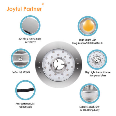 LED Fonte Sproeier Licht DC12V/24V IP68 RGB DMX DIA250mm Waterstraal Landschap Dimbaar