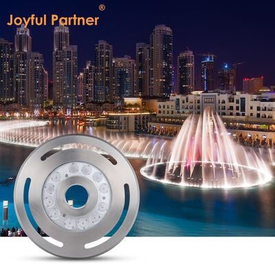LED Fountain Light with Center Hole 12W DIA285MM DMX Control RGB 3In1 For Garden Landscape