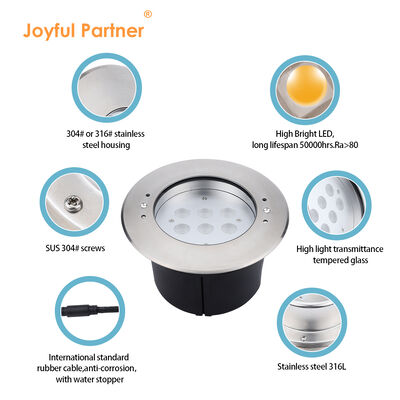 LED onderwater zwembad lichten DC24V fabriek OEM ODM 316 roestvrij staal DIA 170MM