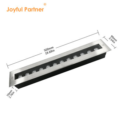 LED ondergrondse lichtlengte 1000mm IK08 RA85 24W 48W CCT 3000K Voor gebouwverlichtingsproject