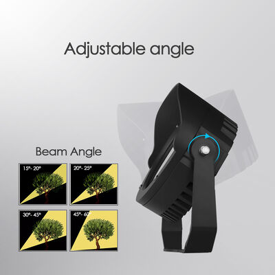 LED-tuinspotlicht 36W Ingebouwde DMX512 Driver DC24V RGB3in1 Zwart Buitenpoedercoating Housing Diameter 160MM