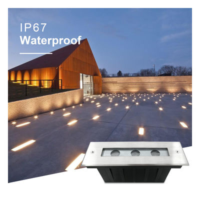 Begraven ondergrondse waterdicht licht DC24V 3X1W LED enkelkleurig CREE/OSRAM LED