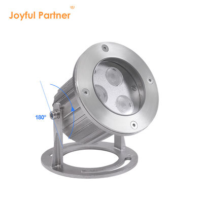 Onderwater vijverlampen, dompelbaar, roestvrij staal 316L, 3*2W, IK-waarde 08, 2 meter kabel