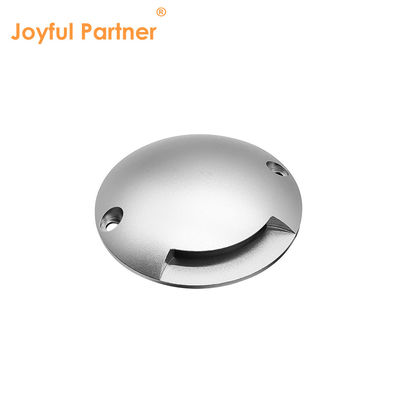 Zijdelingse uitzendende ingebouwde stap licht rond laagspanning 1W DC 24V 3000k IP67 waterdicht koudwit aluminium behuizing